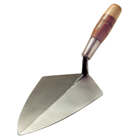 Picture of 11-1/2” Wide Heel Brick Trowel with Leather Handle